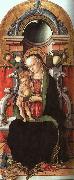 Carlo Crivelli Madonna and Child Enthroned with a Donor oil on canvas